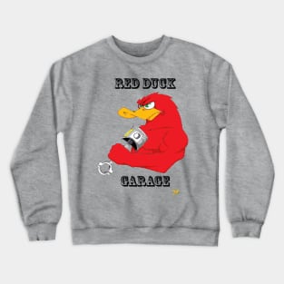 RED DUCK GARAGE LOGO Crewneck Sweatshirt